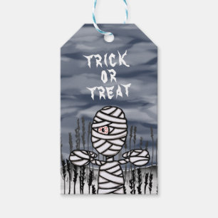 Halloween-Horror-Mummy-Trick oder -Behandlung Geschenkanhänger