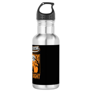 Halloween Horror Night Retro Geisterwald Edelstahlflasche