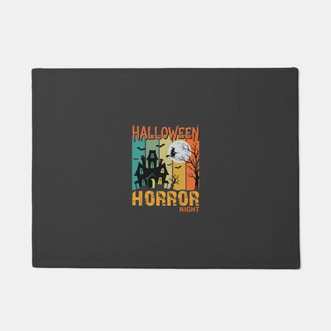 Halloween Horror Night Spukhaus Vektor_1 Fußmatte (Vorderseite)