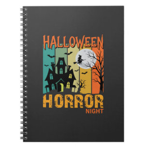 Halloween Horror Night Spukhaus Vektor_1 Notizblock