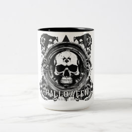 Halloween Horror Night Zweifarbige Tasse