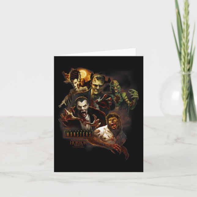 Halloween Horror Nights HN Universelle Monster Karte (Vorderseite)