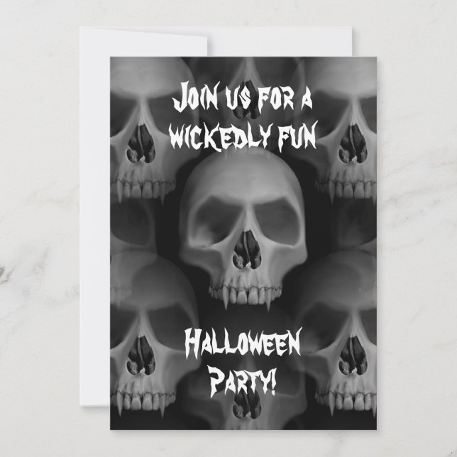 Halloween-Horror-Party Einladung (Vorderseite)