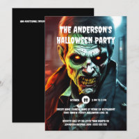 Halloween Horror Party Zombie Kreatur Cartoon