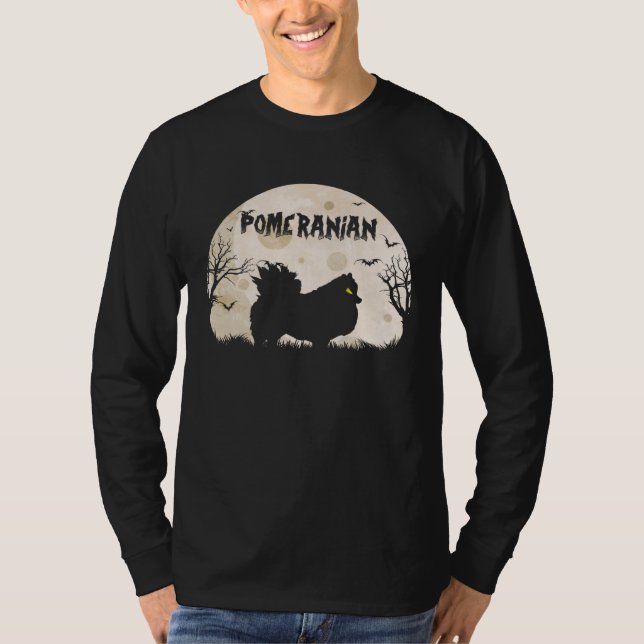 Halloween Horror Pomeranian T-Shirt (Vorderseite)