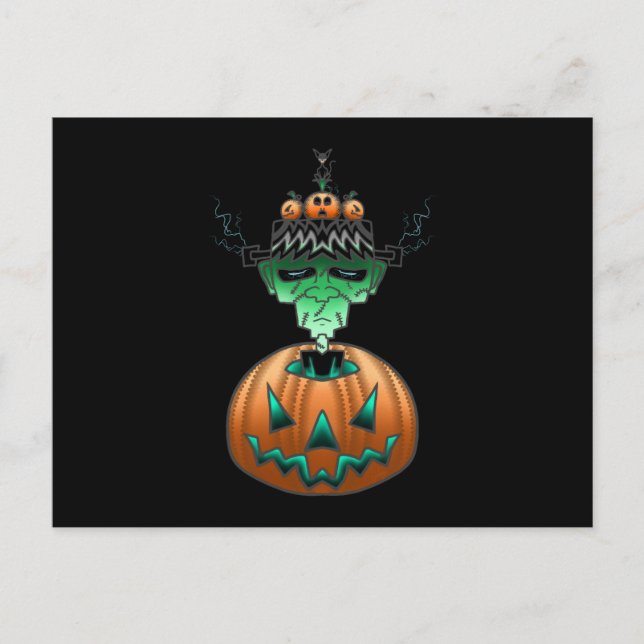 Halloween Horror Punk Postkarte (Vorderseite)