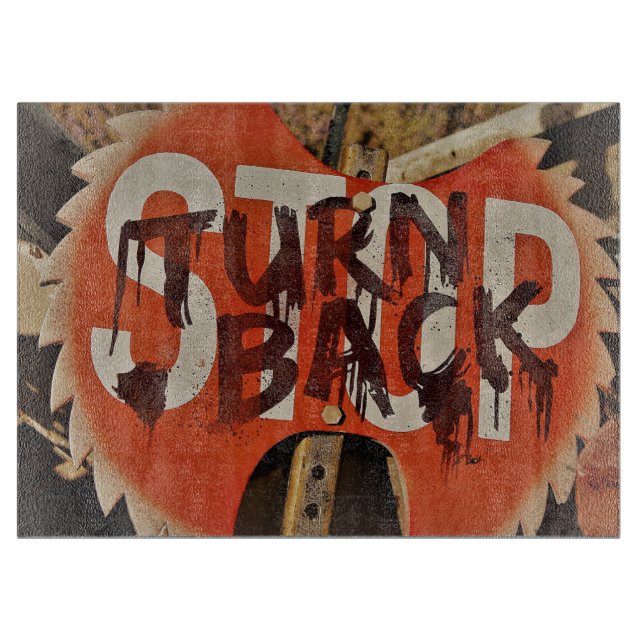 Halloween Horror Saw Schneidebrett (Vorderseite)