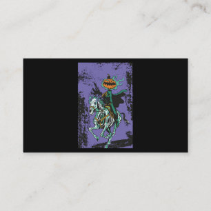 Halloween Horror Skeleton Cowboy Reitsaal Visitenkarte