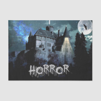 Halloween Horror Spuk House Beängstigend Blue Nigh Seidenpapier