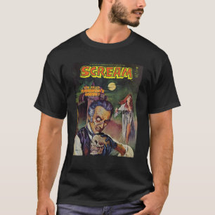 Halloween Horror Vintag Skull Monster Comic Book T-Shirt