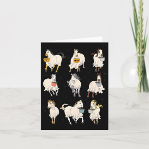 Halloween Horse Ghost Boo Pumpkin Kostüm für Männe Karte