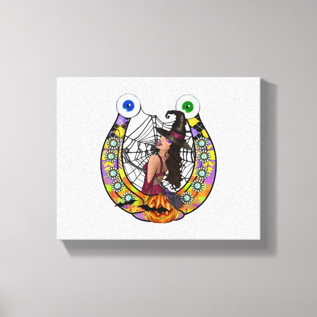 Halloween Horseshoe Leinwanddruck (Vorderseite)