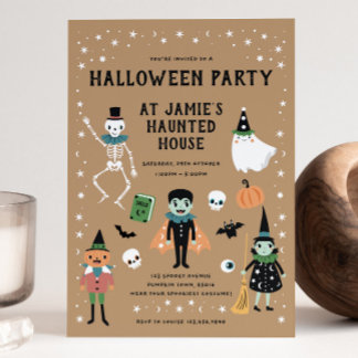 Halloween House-Party Einladung