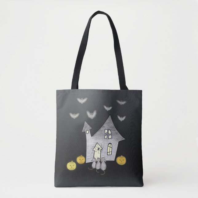 Halloween House, Schwarze Katzen, Fledermäuse, Kür (Vorderseite)