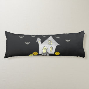 Halloween House, Schwarze Katzen, Fledermäuse, Kür Seitenschläferkissen