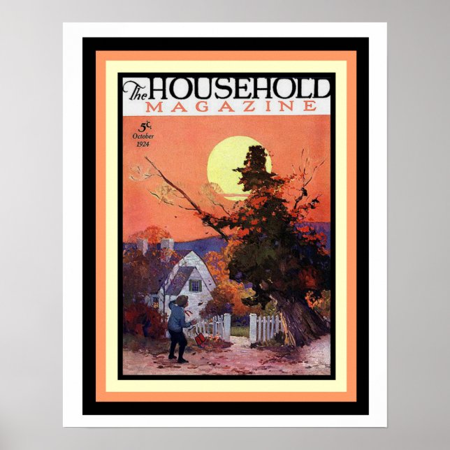 Halloween Household Magazine Cover Poster 16 x 20 (Vorne)