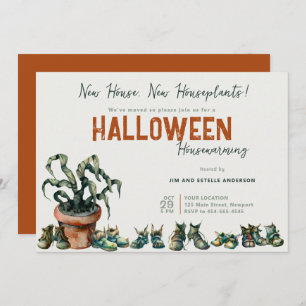 Halloween Housewärming New Zuhause Shoes Terracott Einladung