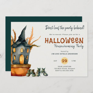 Halloween Housewärming Party gepolsterte Pflanze S Einladung