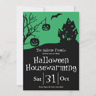 Halloween Housewarming Party und neue Adresse Ankündigung