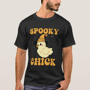 Halloween-Hühnchen-Kostüm Hühnerbauer Grusel-Huhn T-Shirt