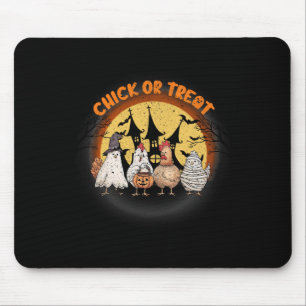 Halloween-Hühnchen-Skelettküken oder Leckerei-Spoo Mousepad