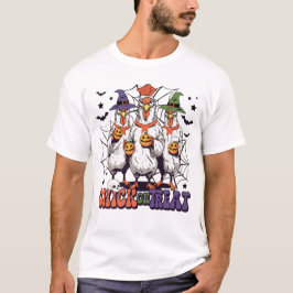 Halloween-Hühner oder -Leckerei T-Shirt