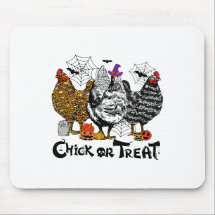 Halloween Hühnerkind oder Leckerei Spooky Jahresze Mousepad