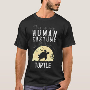 Halloween Human Costume Turtle Creepy Horror T-Shirt