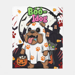 Halloween Hund "Boo Idog" Niedlicher Hund Lover Gh Fleecedecke