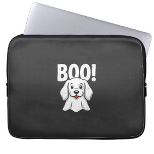 Halloween-Hund Boo Süßer Welpe Geist Design Laptopschutzhülle