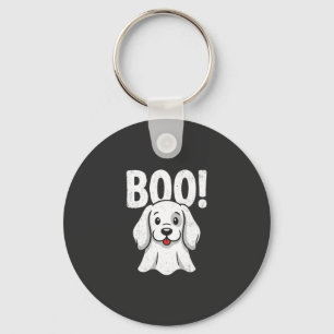 Halloween-Hund Boo Süßer Welpe Geist Design Schlüsselanhänger