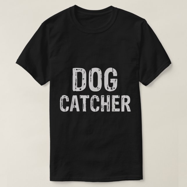 Halloween Hund Catcher Costume T-Shirt (Design vorne)