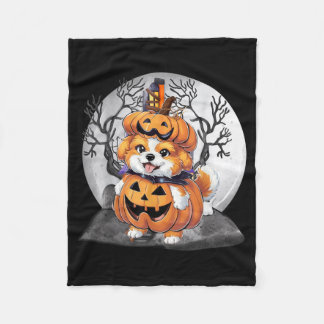 Halloween-Hund Fleecedecke