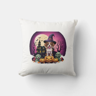 Halloween-Hund Herbstliebhaber Kissen