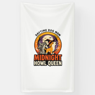 Halloween-Hund-Heul-Königin Banner
