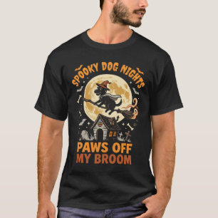 Halloween-Hund-Hexe-Fahrt T-Shirt