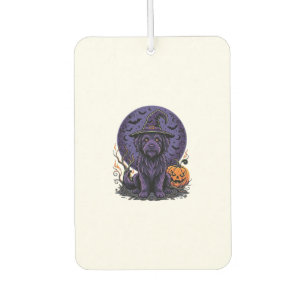 Halloween Hund Hexe Kürbis Vektorgrafik Autolufterfrischer