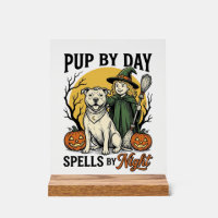 Halloween-Hund-Hexe-Shirt Vintage-Engraving Hausti