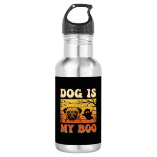 Halloween-Hund ist mein Boo-Pug-Geist-Design Edelstahlflasche