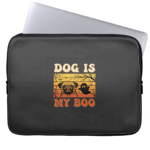 Halloween-Hund ist mein Boo-Pug-Geisterdesign Laptopschutzhülle