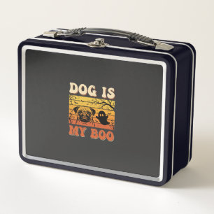 Halloween-Hund ist mein Boo-Pug-Geisterdesign Metall Brotdose