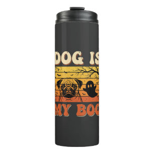 Halloween-Hund ist mein Boo-Pug-Geisterdesign Thermosbecher