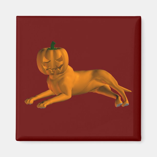 Halloween Hund Magnet (Vorne)