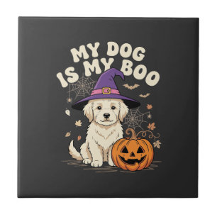 Halloween Hund Mein Hund ist mein Boo Fliese