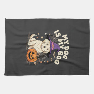 Halloween Hund Mein Hund ist mein Boo Geschirrtuch