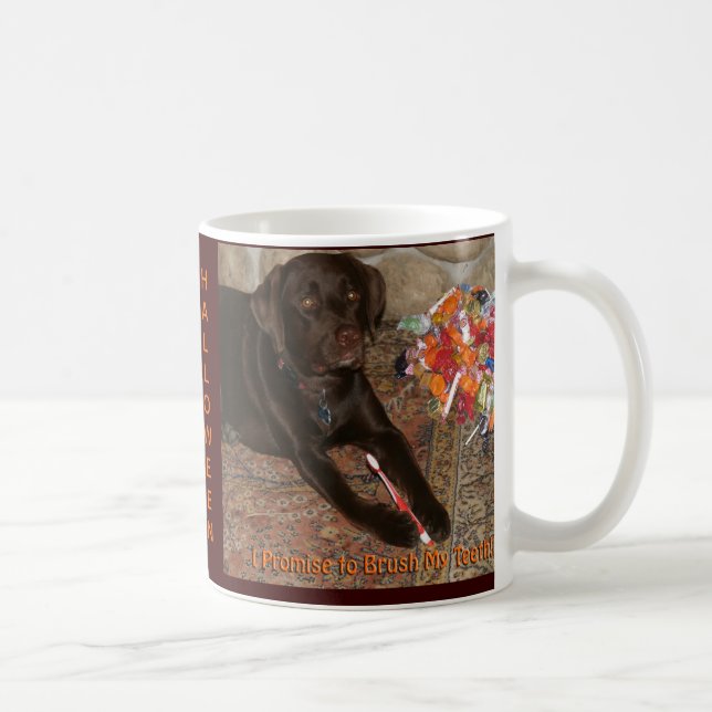 Halloween Hund mit Sweet Tooth Kaffeetasse (Rechts)