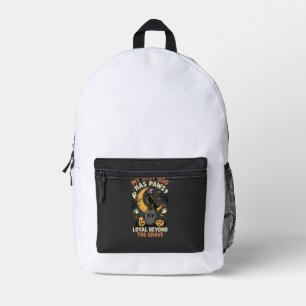 Halloween-Hund Mondscheingeplauder Bedruckter Rucksack
