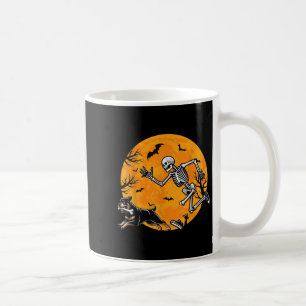 Halloween-Hund-Skelett jagt Hund Halloween-Rottwei Kaffeetasse