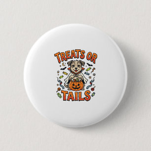 Halloween-Hund-Süßigkeiten-Unfug Button