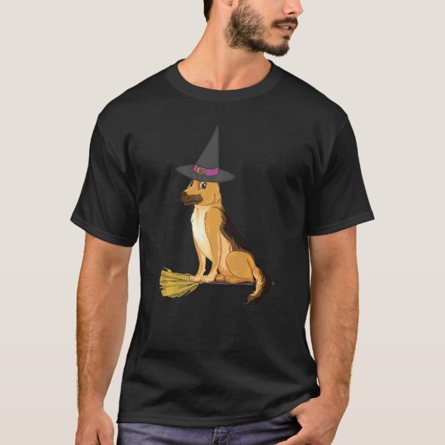 Halloween Hund T-Shirt (Vorderseite)